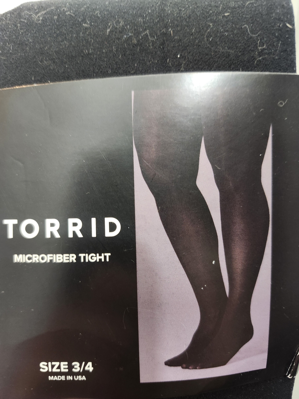 Torrid Black Microfiber & Patterned Tights Bundle, NWT - Picture 5 of 6